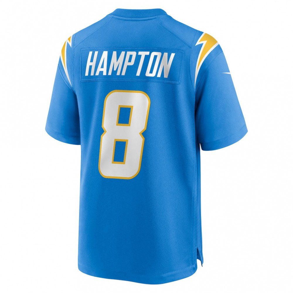 Omarion Hampton Los Angeles Chargers Nike 2025 NFL Draft First Round Pick Game Jersey - Powder Blue-GridironStore